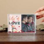 Bild von   schneekugel mit foto rechtecjpg | Individuelle 🎁 persönliche 🎁 personalisierte Geschenke bedruckt ▪ bestickt ▪ graviert