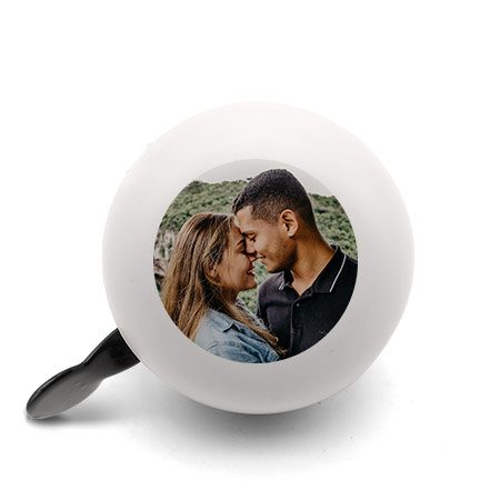 Bild von   fahrradklingel mit foto oder njpg | Individuelle 🎁 persönliche 🎁 personalisierte Geschenke bedruckt ▪ bestickt ▪ graviert