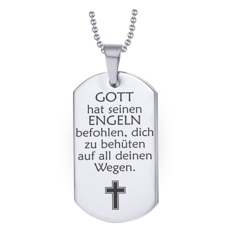 Bild von   metall halskette schluesselanhjpg | Individuelle 🎁 persönliche 🎁 personalisierte Geschenke bedruckt ▪ bestickt ▪ graviert