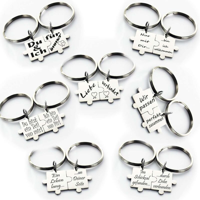Bild von   schluesselanhaenger partner sejpg | Individuelle 🎁 persönliche 🎁 personalisierte Geschenke bedruckt ▪ bestickt ▪ graviert