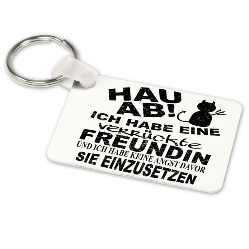 Bild von   alu schluesselanhaenger weissjpg | Individuelle 🎁 persönliche 🎁 personalisierte Geschenke bedruckt ▪ bestickt ▪ graviert