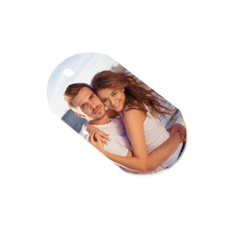 Bild von   aluminium dog tag anhaenger mijpg | Individuelle 🎁 persönliche 🎁 personalisierte Geschenke bedruckt ▪ bestickt ▪ graviert