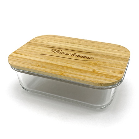 Bild von   glas frischhaltedose mit bambujpg | Individuelle 🎁 persönliche 🎁 personalisierte Geschenke bedruckt ▪ bestickt ▪ graviert