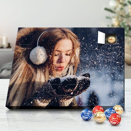 Bild von   lindt lindor foto adventskalenjpg | Individuelle 🎁 persönliche 🎁 personalisierte Geschenke bedruckt ▪ bestickt ▪ graviert