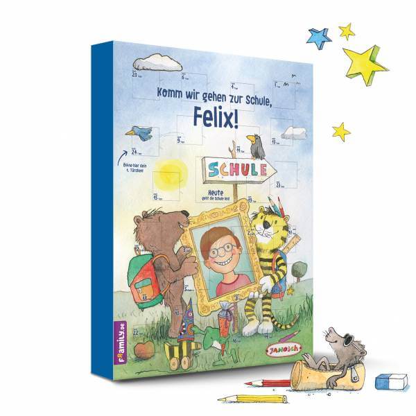 Bild von   janosch countdown schulstart kjpg | Individuelle 🎁 persönliche 🎁 personalisierte Geschenke bedruckt ▪ bestickt ▪ graviert