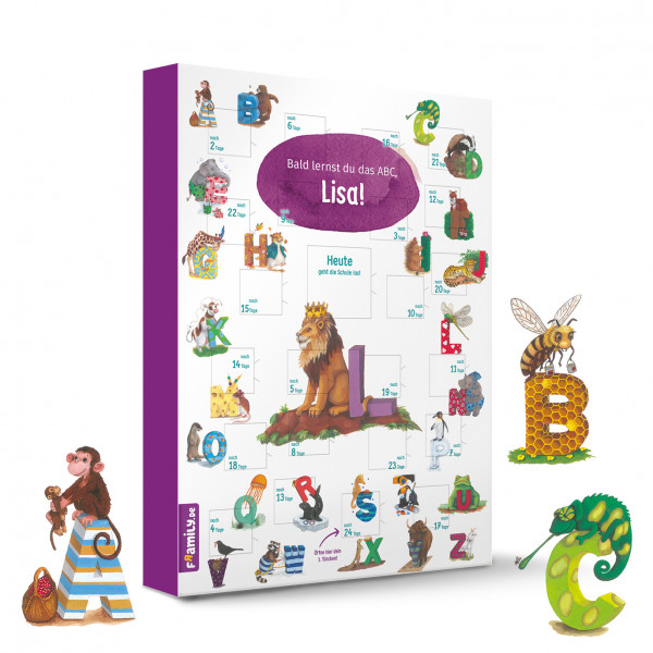 Bild von   abc countdown schulstart kalenjpg | Individuelle 🎁 persönliche 🎁 personalisierte Geschenke bedruckt ▪ bestickt ▪ graviert