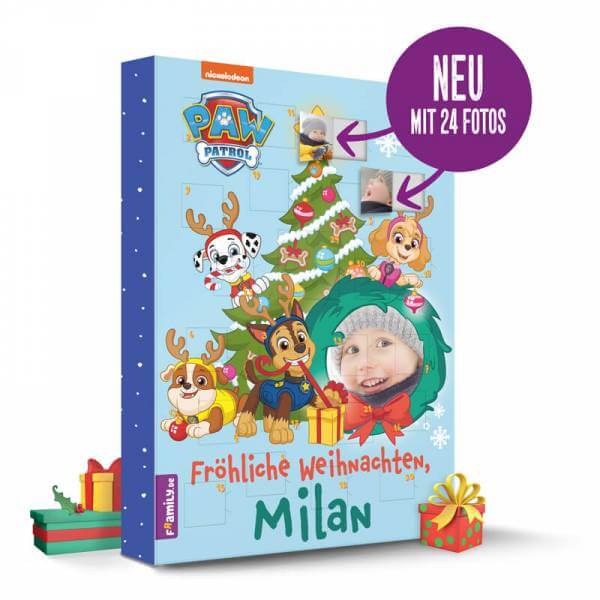Bild von   paw patrol adventskalenderjpg | Individuelle 🎁 persönliche 🎁 personalisierte Geschenke bedruckt ▪ bestickt ▪ graviert