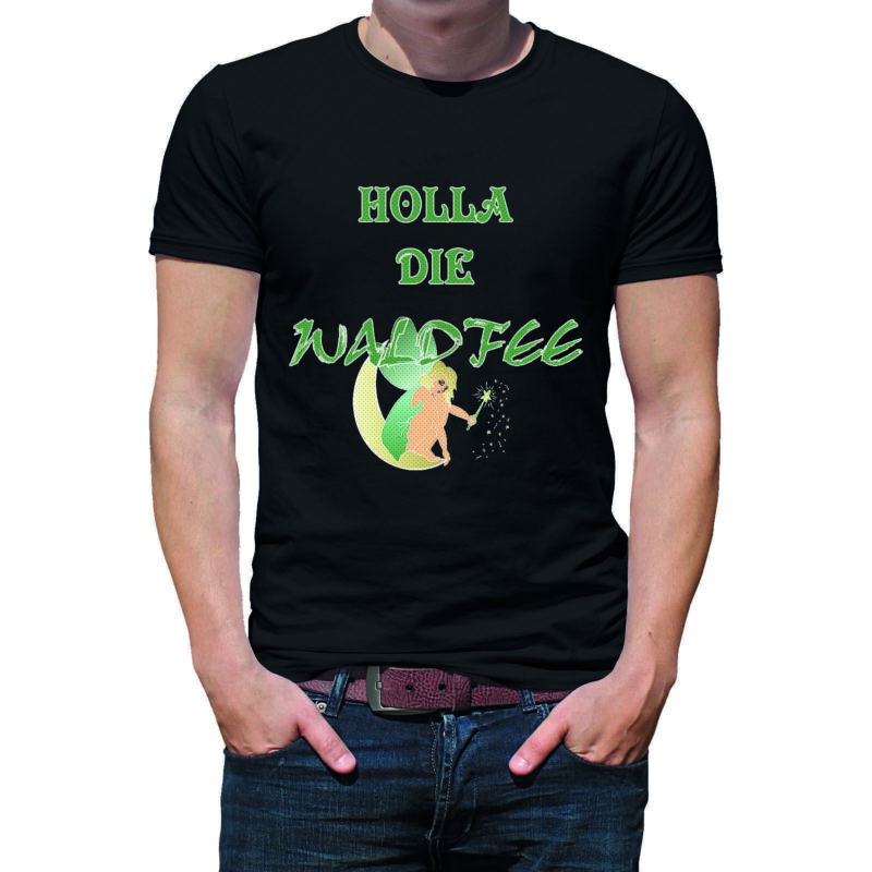 Bild von   herren t shirt modell waldfeejpg | Individuelle 🎁 persönliche 🎁 personalisierte Geschenke bedruckt ▪ bestickt ▪ graviert