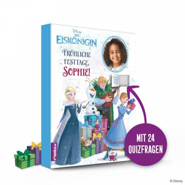 Bild von   die eiskoenigin adventskalendejpg | Individuelle 🎁 persönliche 🎁 personalisierte Geschenke bedruckt ▪ bestickt ▪ graviert