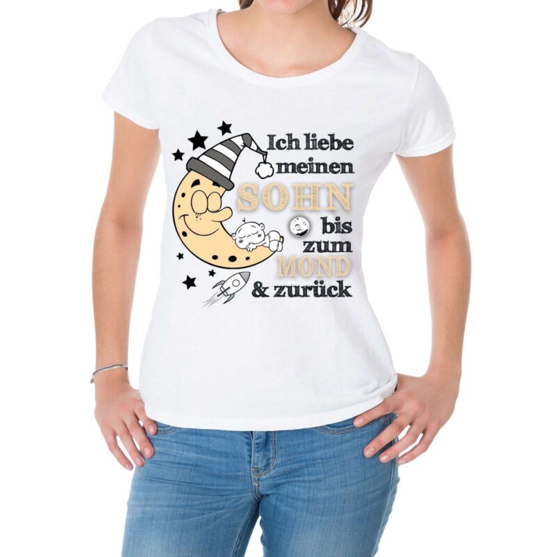 Bild von   damen t shirt modell ich liebjpg | Individuelle 🎁 persönliche 🎁 personalisierte Geschenke bedruckt ▪ bestickt ▪ graviert