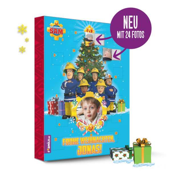 Bild von   feuerwehrmann sam adventskalenjpg | Individuelle 🎁 persönliche 🎁 personalisierte Geschenke bedruckt ▪ bestickt ▪ graviert