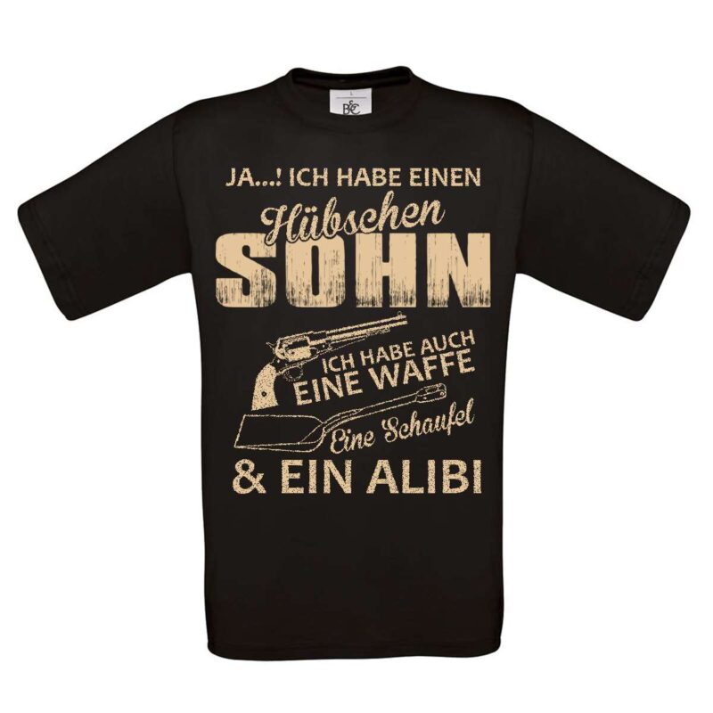 Bild von   herren t shirt modell huebschjpg | Individuelle 🎁 persönliche 🎁 personalisierte Geschenke bedruckt ▪ bestickt ▪ graviert