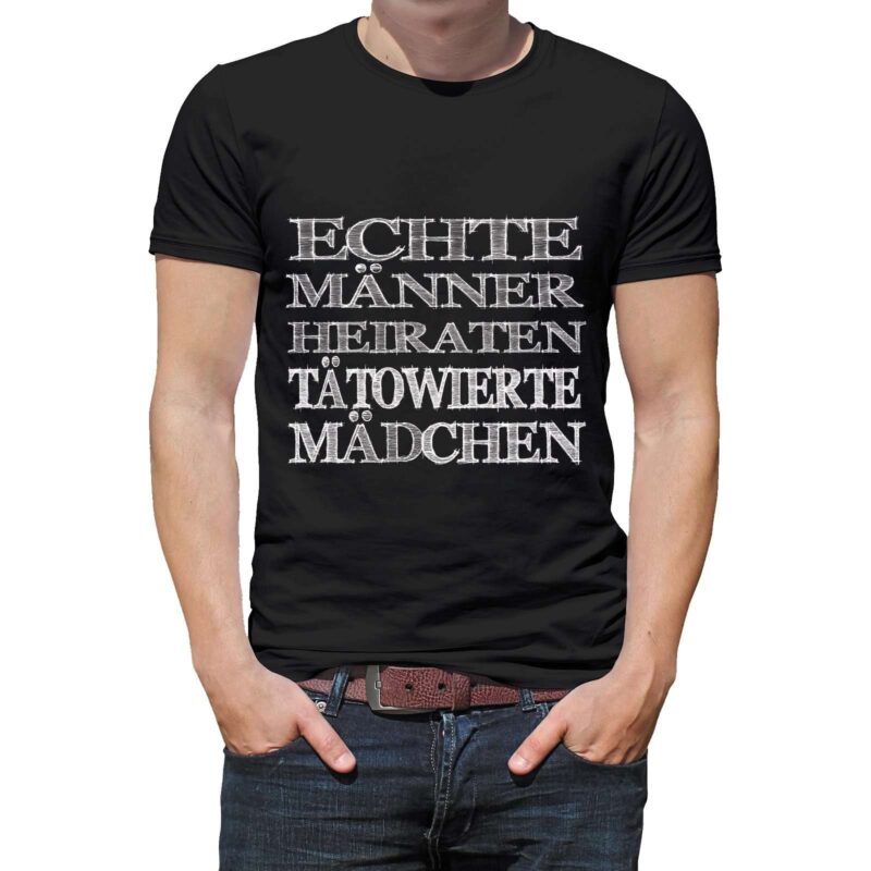 Bild von   herren t shirt modell echte mjpg | Individuelle 🎁 persönliche 🎁 personalisierte Geschenke bedruckt ▪ bestickt ▪ graviert