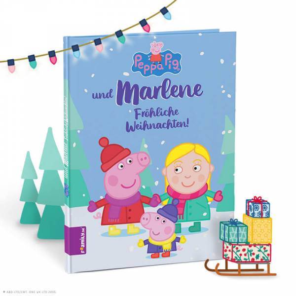 Bild von   peppa pig und du froehlichjpg | Individuelle 🎁 persönliche 🎁 personalisierte Geschenke bedruckt ▪ bestickt ▪ graviert