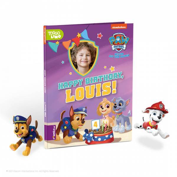 Bild von   paw patrol geburtstagsbuchjpg | Individuelle 🎁 persönliche 🎁 personalisierte Geschenke bedruckt ▪ bestickt ▪ graviert