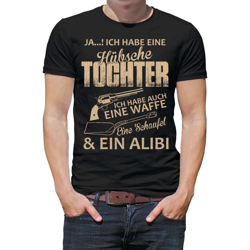 Bild von   herren t shirt modell huebschjpg | Individuelle 🎁 persönliche 🎁 personalisierte Geschenke bedruckt ▪ bestickt ▪ graviert