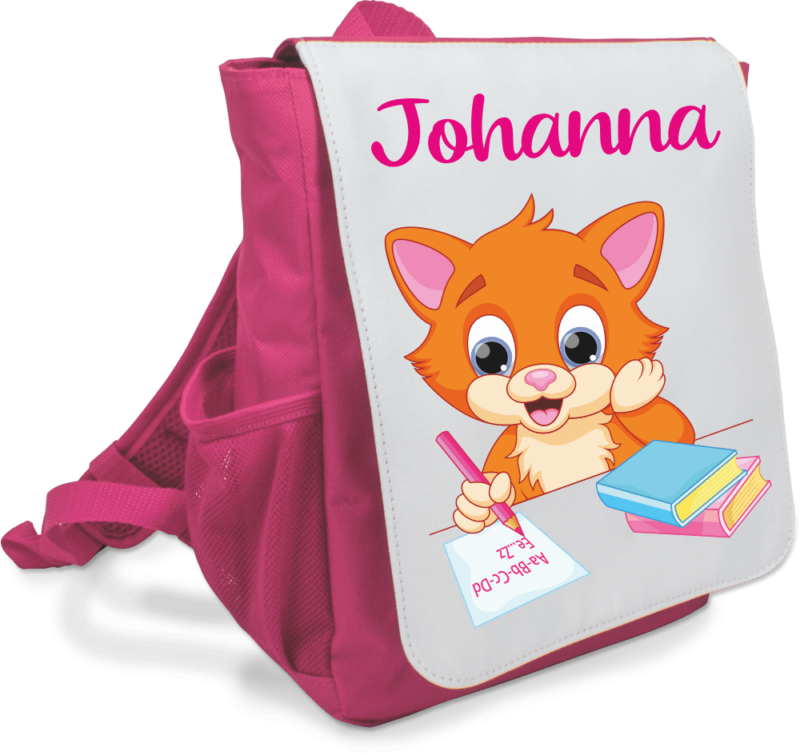 Bild von   rucksack mit wunschnamen katzepng | Individuelle 🎁 persönliche 🎁 personalisierte Geschenke bedruckt ▪ bestickt ▪ graviert