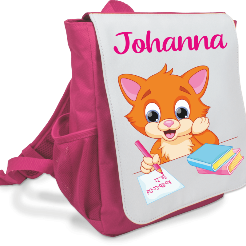 Bild von   rucksack mit wunschnamen katzepng | Individuelle 🎁 persönliche 🎁 personalisierte Geschenke bedruckt ▪ bestickt ▪ graviert