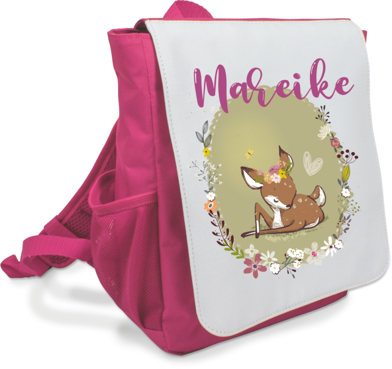 Bild von   maedchen rucksack mit wunschnapng | Individuelle 🎁 persönliche 🎁 personalisierte Geschenke bedruckt ▪ bestickt ▪ graviert