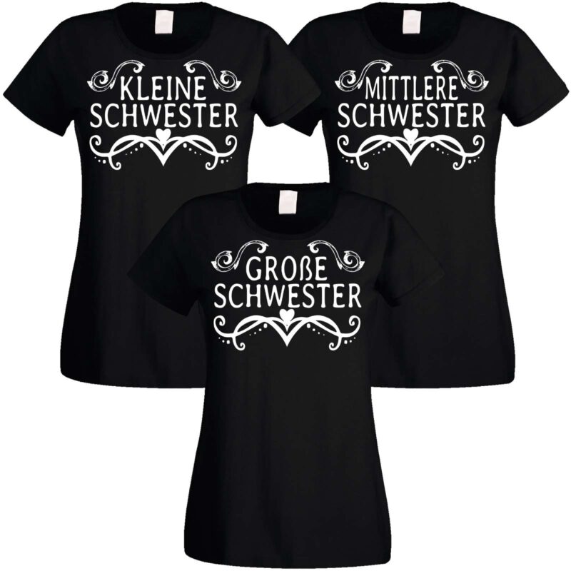 Bild von   familienshirts schwarz oder wejpg | Individuelle 🎁 persönliche 🎁 personalisierte Geschenke bedruckt ▪ bestickt ▪ graviert