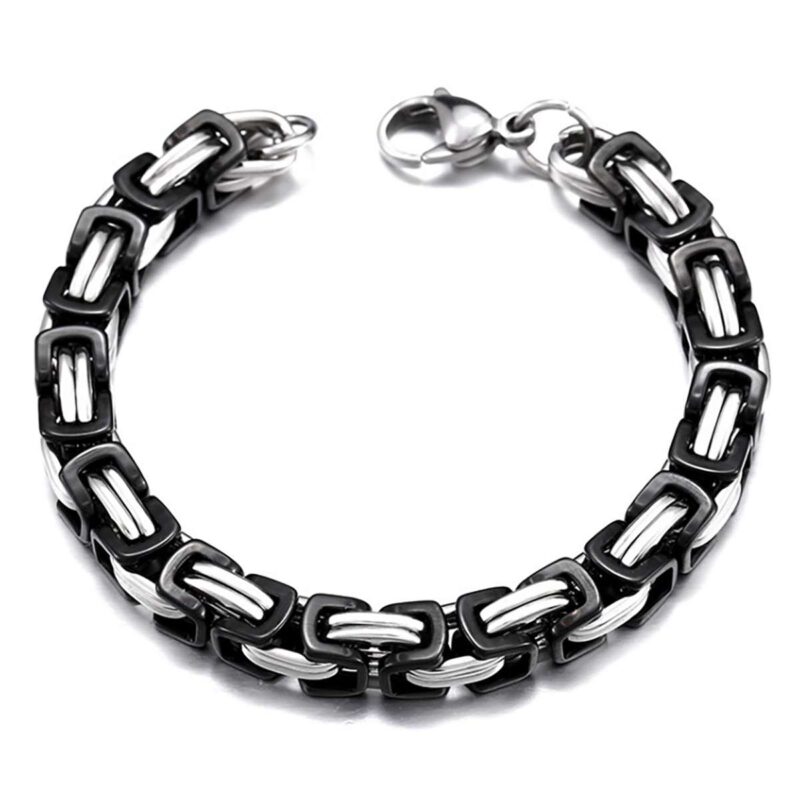 Bild von   edelstahlarmband silber schwjpg | Individuelle 🎁 persönliche 🎁 personalisierte Geschenke bedruckt ▪ bestickt ▪ graviert