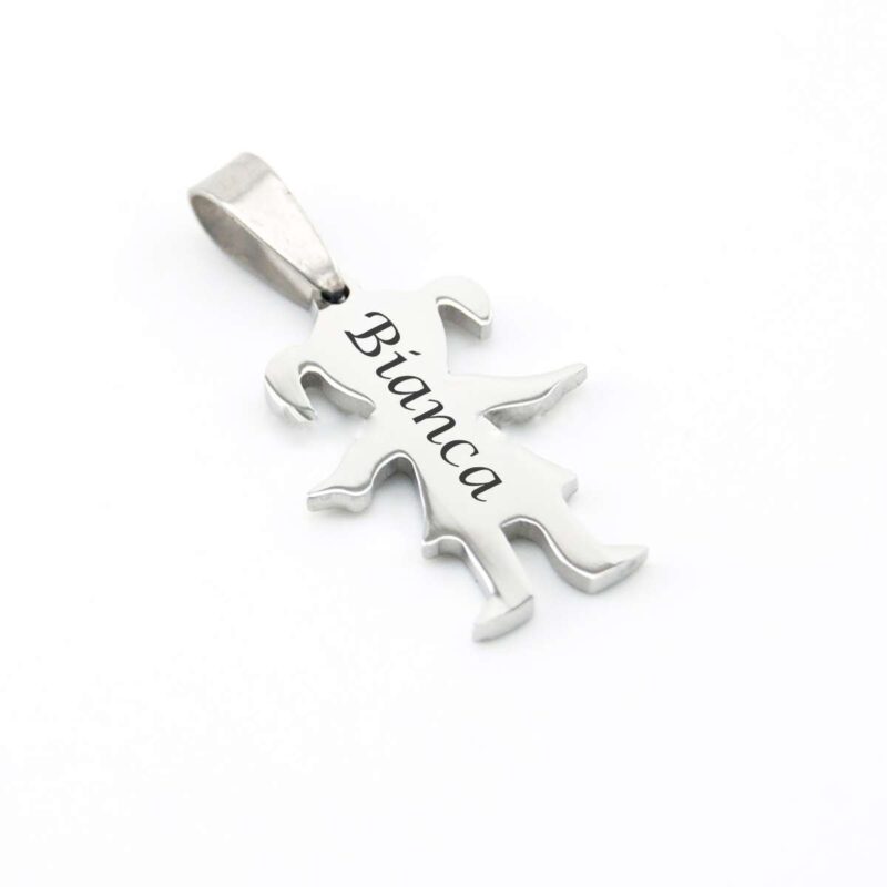 Bild von   edelstahl maedchen anhaengjpg | Individuelle 🎁 persönliche 🎁 personalisierte Geschenke bedruckt ▪ bestickt ▪ graviert