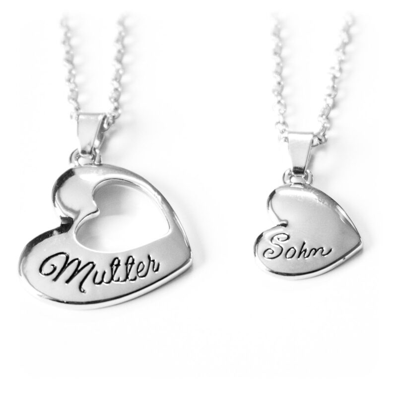Bild von   mutter und sohn halskette hejpg | Individuelle 🎁 persönliche 🎁 personalisierte Geschenke bedruckt ▪ bestickt ▪ graviert