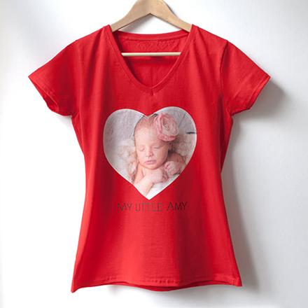 Bild von   frauen t shirt rot sjpg | Individuelle 🎁 persönliche 🎁 personalisierte Geschenke bedruckt ▪ bestickt ▪ graviert