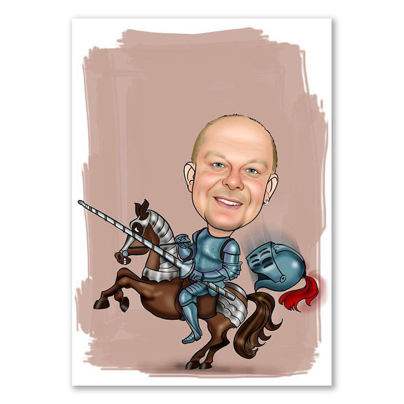 Bild von   erstellung karikatur pferde rijpg | Individuelle 🎁 persönliche 🎁 personalisierte Geschenke bedruckt ▪ bestickt ▪ graviert