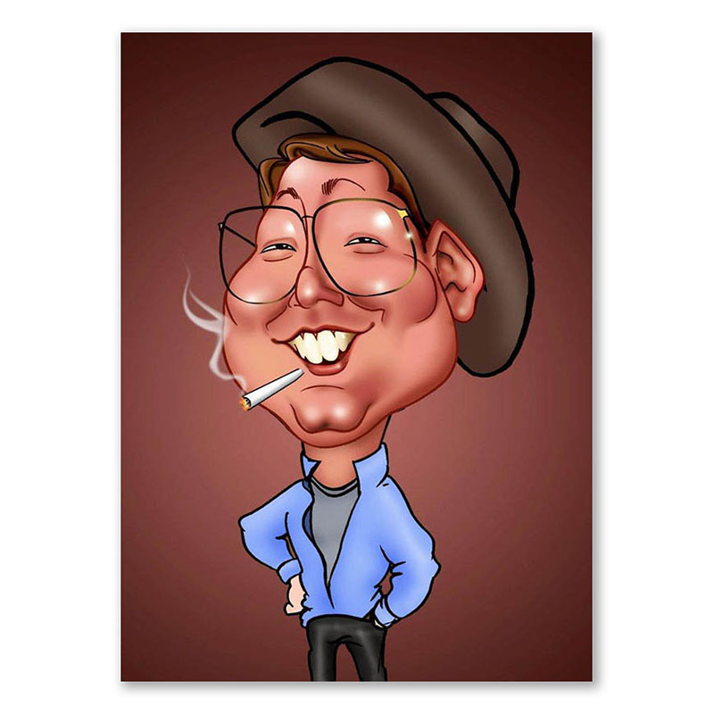 Bild von   erstellung karikatur der wildejpg | Individuelle 🎁 persönliche 🎁 personalisierte Geschenke bedruckt ▪ bestickt ▪ graviert