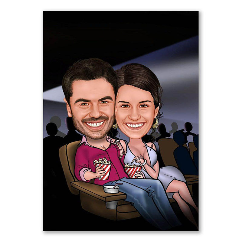 Bild von   erstellung karikatur kino cajpg | Individuelle 🎁 persönliche 🎁 personalisierte Geschenke bedruckt ▪ bestickt ▪ graviert
