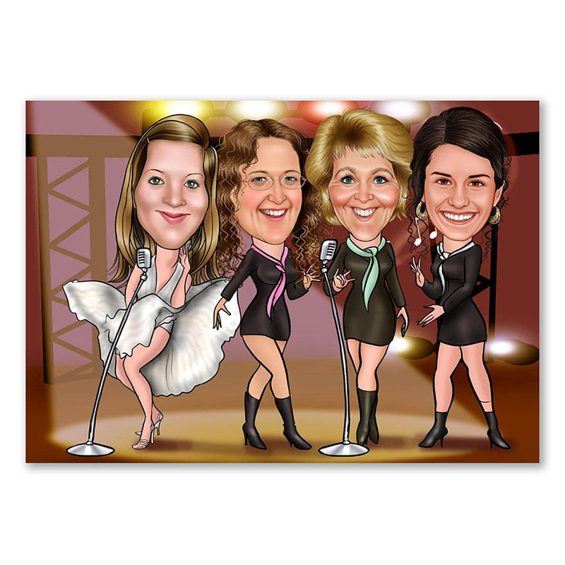 Bild von   erstellung karikatur marilyn mjpg | Individuelle 🎁 persönliche 🎁 personalisierte Geschenke bedruckt ▪ bestickt ▪ graviert