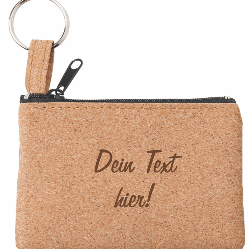 Schlüsseltasche Schlüsselmappe mit Gravur - Kork