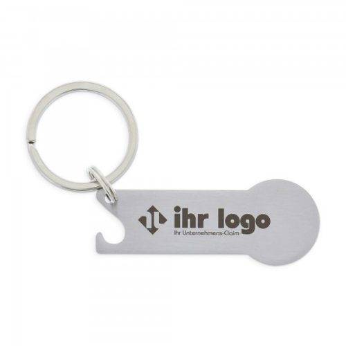 301W Schlüsselanhänger mit Einkaufschip (Gravurmaß 40x15 mm)