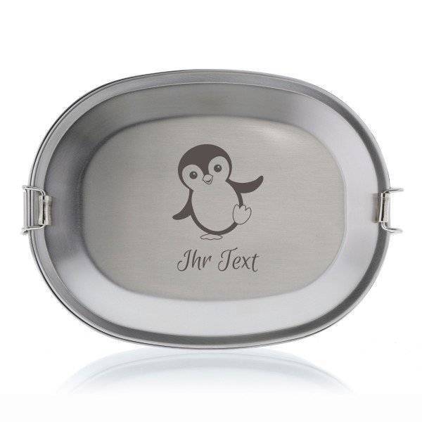 Bild von   vesperdose pinguin inkl indjpg | Individuelle 🎁 persönliche 🎁 personalisierte Geschenke bedruckt ▪ bestickt ▪ graviert