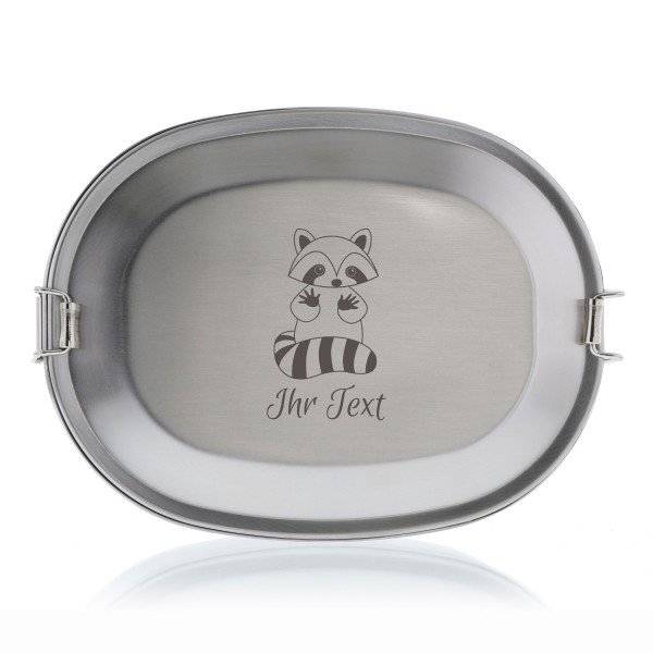 Bild von   vesperdose waschbaer inkl ijpg | Individuelle 🎁 persönliche 🎁 personalisierte Geschenke bedruckt ▪ bestickt ▪ graviert