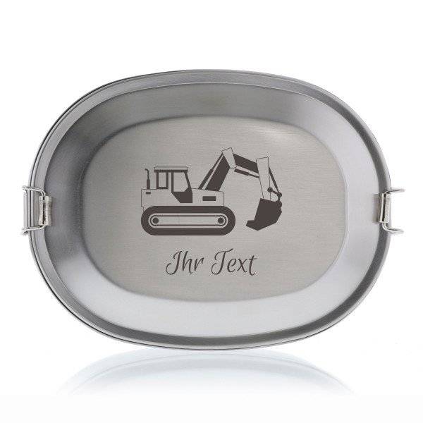 Bild von   vesperdose bagger inkl indijpg | Individuelle 🎁 persönliche 🎁 personalisierte Geschenke bedruckt ▪ bestickt ▪ graviert