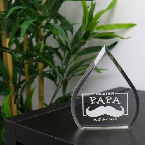 SALE - Acrylständer "Tropfen" (Gravurmaß 70x80 mm)