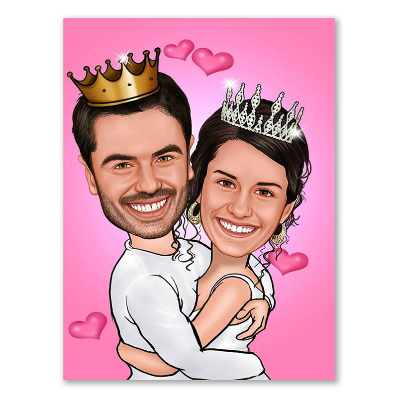 Bild von   erstellung karikatur koenigspajpg | Individuelle 🎁 persönliche 🎁 personalisierte Geschenke bedruckt ▪ bestickt ▪ graviert
