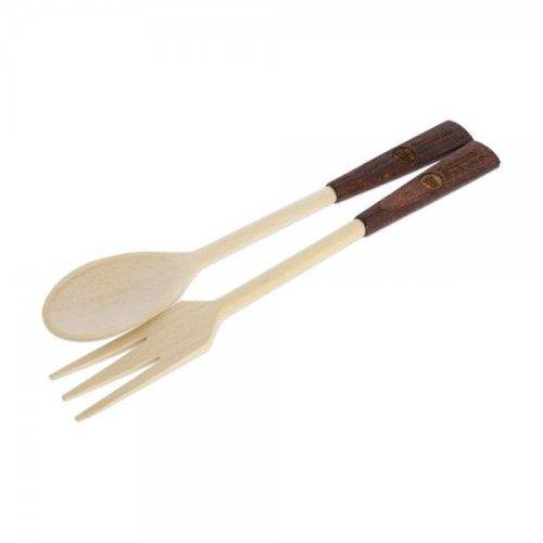 301W SALE - Salatbesteck mit dunklem Griff 2-teilig (Gravurmaß 50x10 mm)