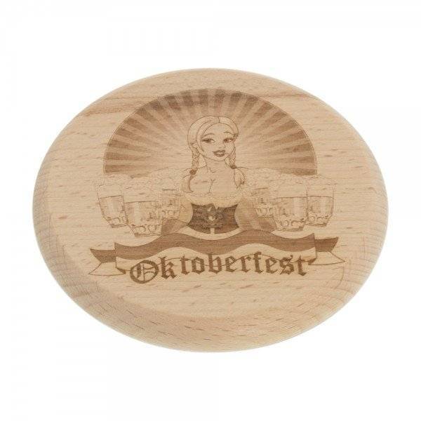 Bild von   bierglasdeckel aus buche gravjpg | Individuelle 🎁 persönliche 🎁 personalisierte Geschenke bedruckt ▪ bestickt ▪ graviert