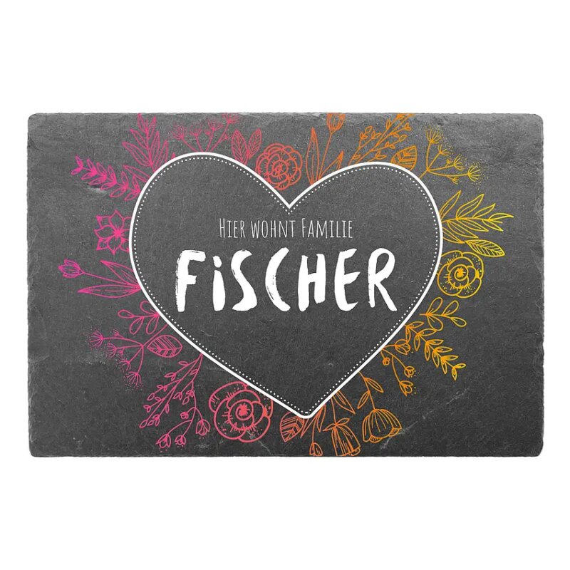 Bild von   farbenfrohes schieferschild mijpg | Individuelle 🎁 persönliche 🎁 personalisierte Geschenke bedruckt ▪ bestickt ▪ graviert