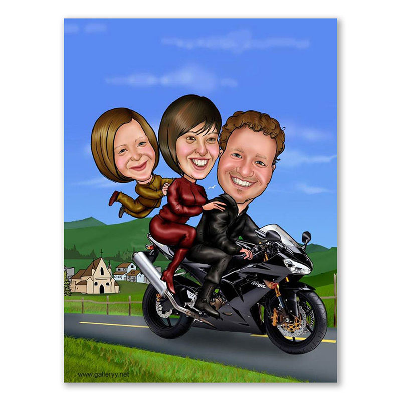 Bild von   erstellung karikatur familie mjpg | Individuelle 🎁 persönliche 🎁 personalisierte Geschenke bedruckt ▪ bestickt ▪ graviert