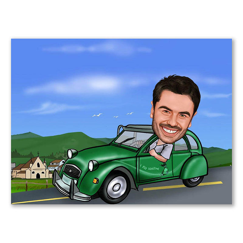 Bild von   erstellung karikatur ente andjpg | Individuelle 🎁 persönliche 🎁 personalisierte Geschenke bedruckt ▪ bestickt ▪ graviert