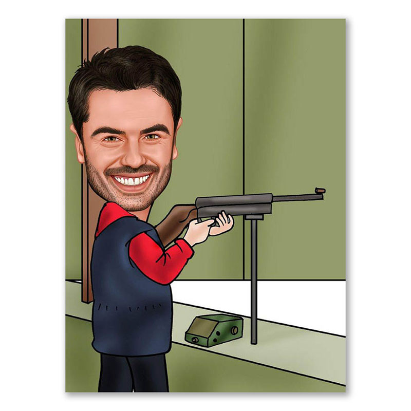 Bild von   erstellung karikatur schuetzejpg | Individuelle 🎁 persönliche 🎁 personalisierte Geschenke bedruckt ▪ bestickt ▪ graviert