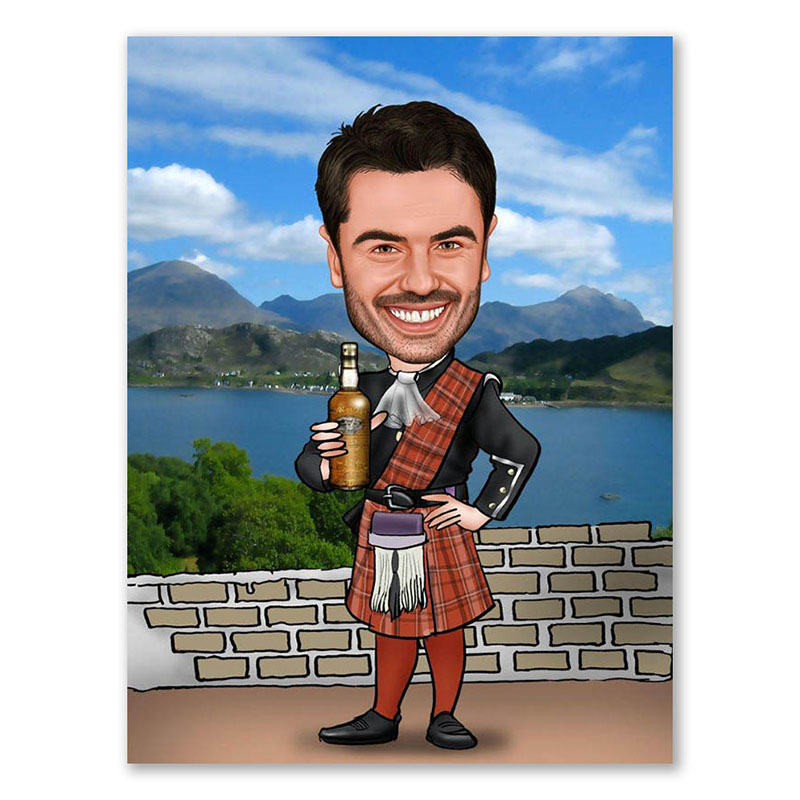 Bild von   erstellung karikatur prost schjpg | Individuelle 🎁 persönliche 🎁 personalisierte Geschenke bedruckt ▪ bestickt ▪ graviert