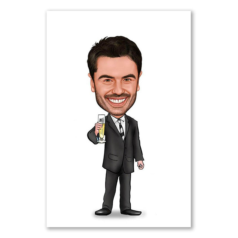 Bild von   erstellung karikatur prosit chjpg | Individuelle 🎁 persönliche 🎁 personalisierte Geschenke bedruckt ▪ bestickt ▪ graviert