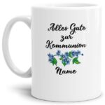 Bild von   tasse kreuz mit blume namejpg | Individuelle 🎁 persönliche 🎁 personalisierte Geschenke bedruckt ▪ bestickt ▪ graviert