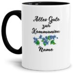 Bild von   tasse kreuz mit blume namejpg | Individuelle 🎁 persönliche 🎁 personalisierte Geschenke bedruckt ▪ bestickt ▪ graviert