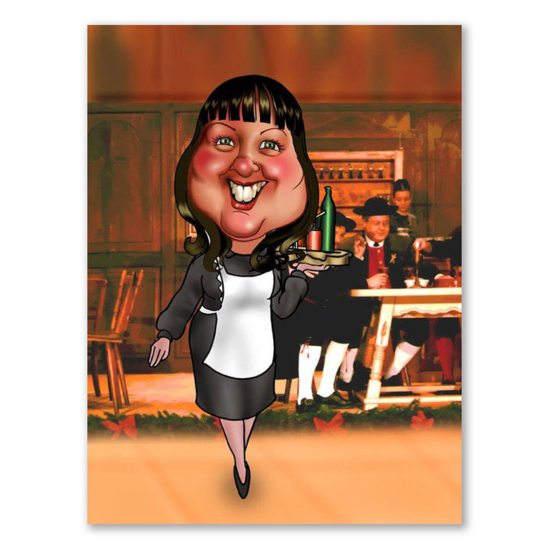 Bild von   erstellung karikatur oberin cjpg | Individuelle 🎁 persönliche 🎁 personalisierte Geschenke bedruckt ▪ bestickt ▪ graviert